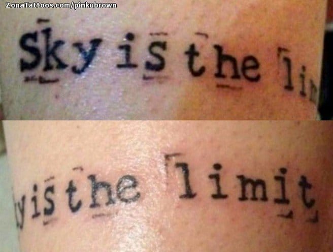 Foto de tatuaje Frases, Letras