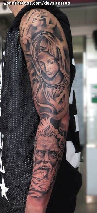 Foto de tatuaje Esculturas, Mangas, Brazo