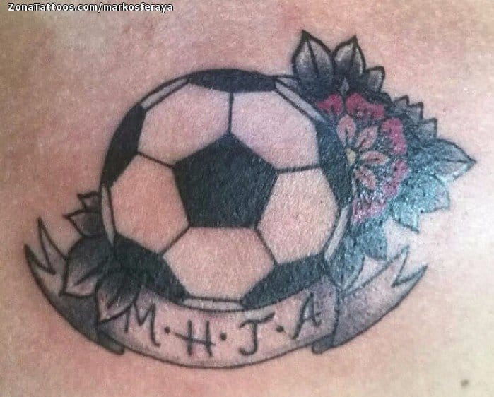 Foto de tatuaje Balones, Fútbol, Deportes