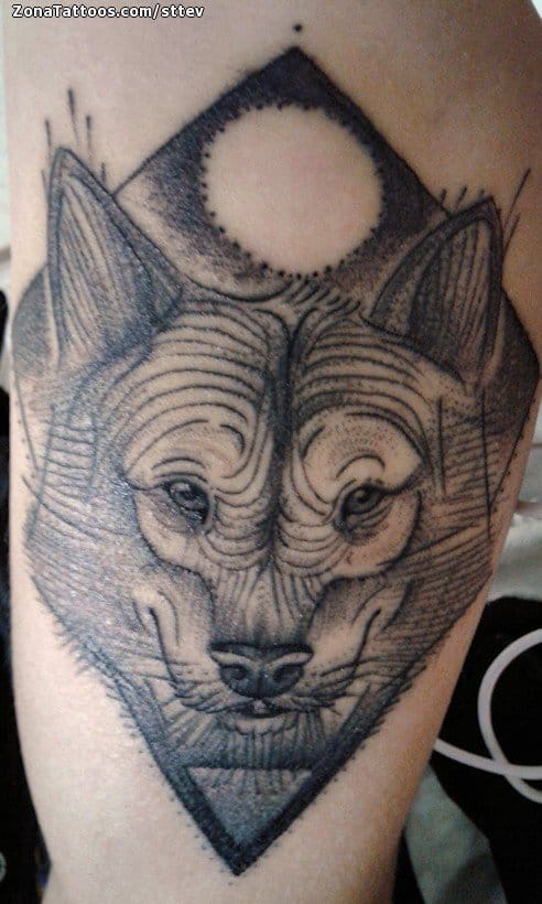 Foto de tatuaje Lobos, Animales