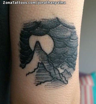 Foto de tatuaje Paisajes, Montañas