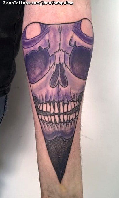 Tattoo photo Skulls, Gothic, Forearm