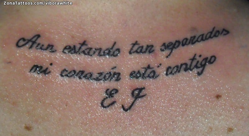 Foto de tatuaje Frases, Letras