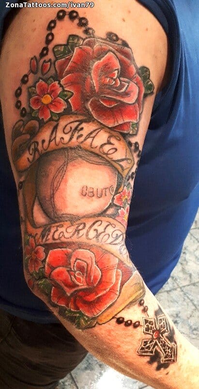 Foto de tatuaje Rosas, Flores, Brazo