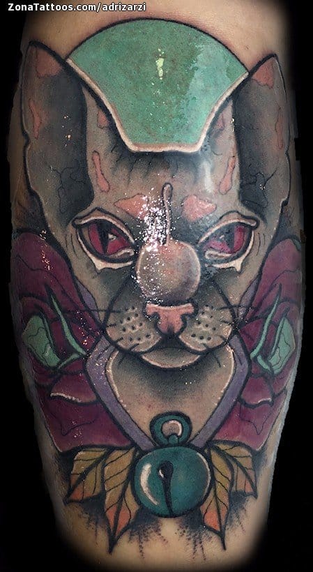 Foto de tatuaje Sphynx, Gatos, Animales