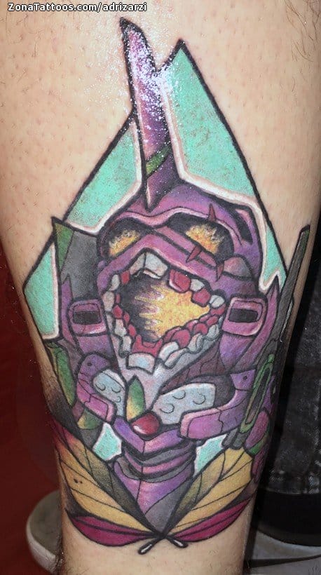 Foto de tatuaje Evangelion, Manga, Robots