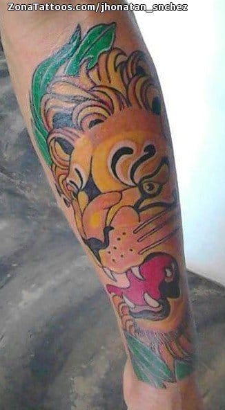 Foto de tatuaje Leones, Animales