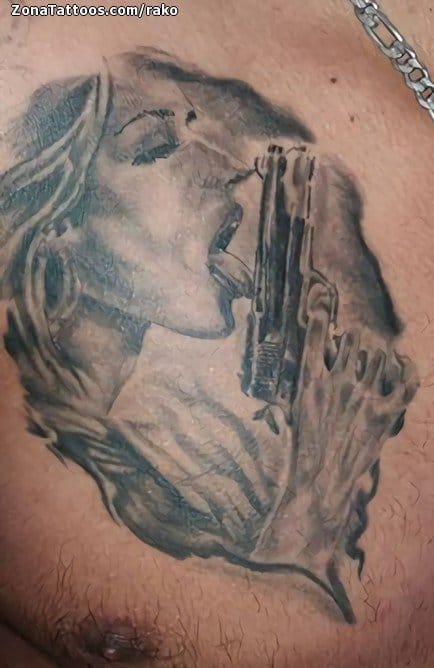 Foto de tatuaje Personas, Armas, Pistolas