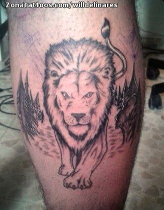 Foto de tatuaje Leones, Animales