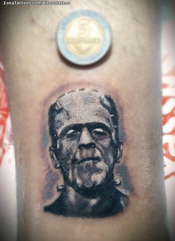 Tattoo photo Frankenstein, Tiny, Monsters