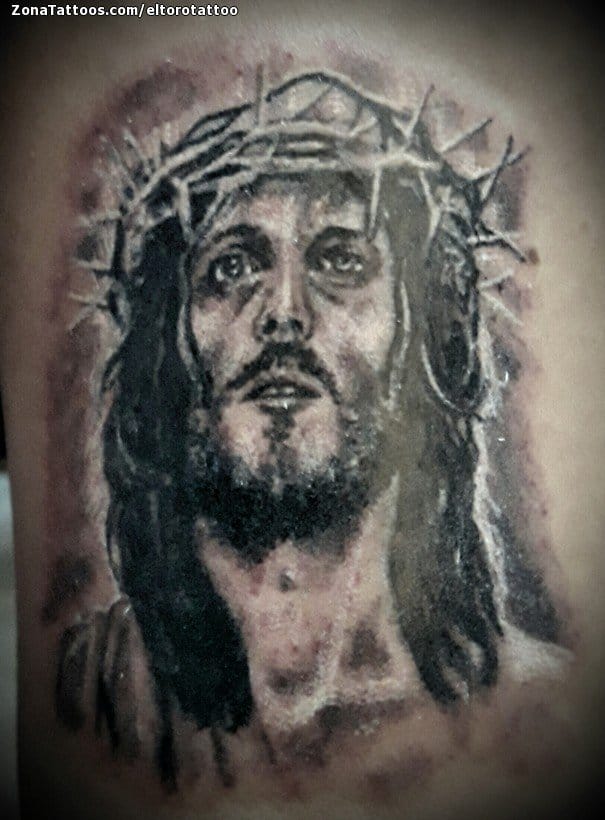 Tattoo photo Christ, Tiny, Religious