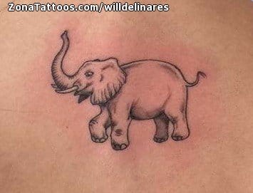 Foto de tatuaje Elefantes, Animales