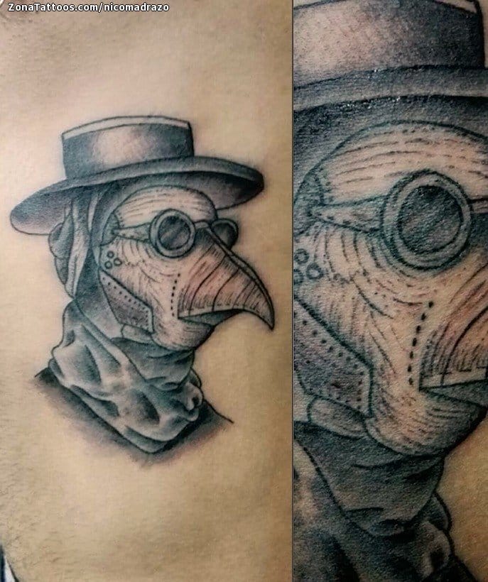 Foto de tatuaje Máscaras, Sombreros