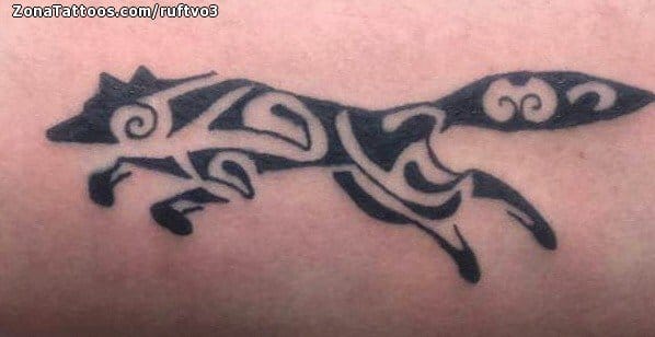 Tattoo photo Wolfs, Animals, Maori