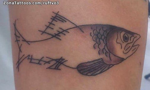 Foto de tatuaje Peces, Animales