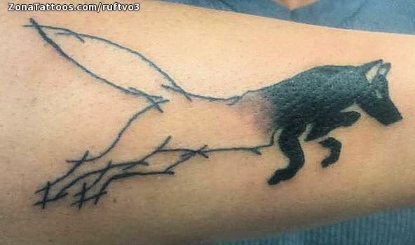 Foto de tatuaje Zorros, Animales