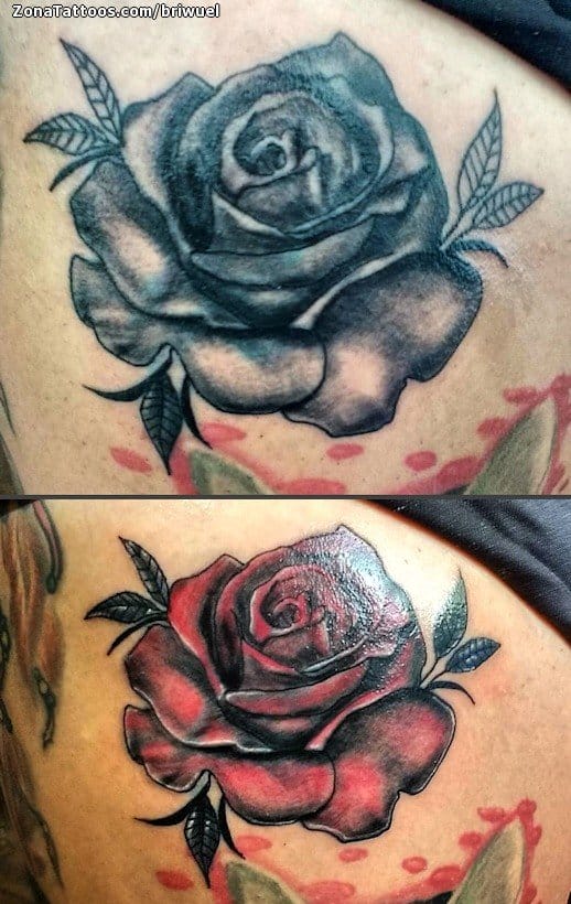 Tattoo photo Roses, Flowers