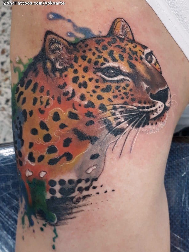 Foto de tatuaje Leopardos, Animales