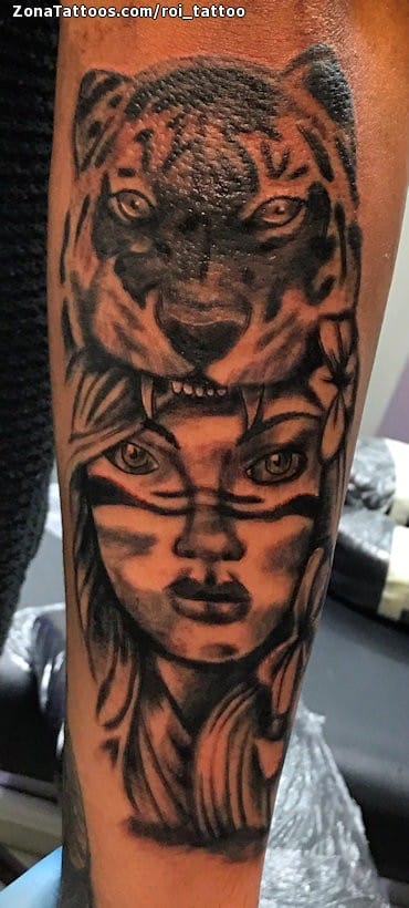 Foto de tatuaje Indios, Tigres