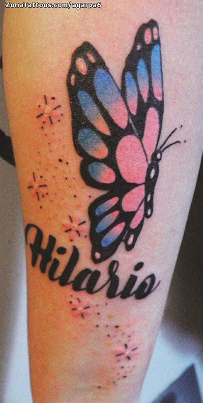 Foto de tatuaje Mariposas, Hilario, Insectos