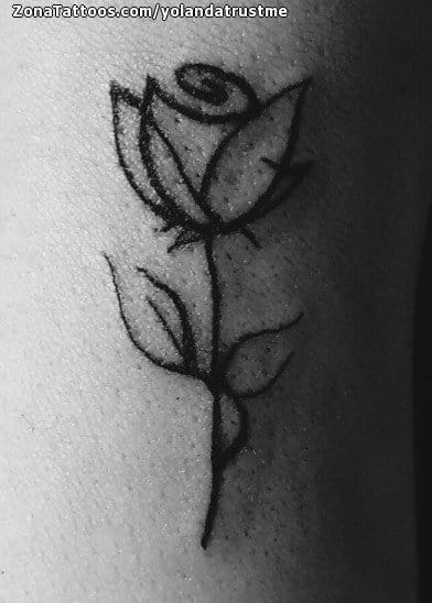 Foto de tatuaje Rosas, Flores, Pequeños