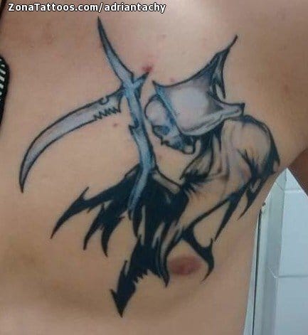Tattoo photo Grim Reapers, Chest, Gothic