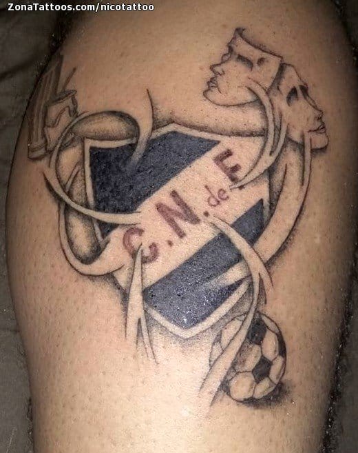 Foto de tatuaje Escudos, Fútbol, Deportes