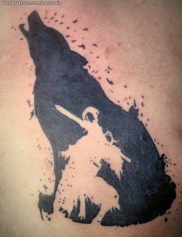 Tattoo photo Wolfs, Animals, Silhouettes