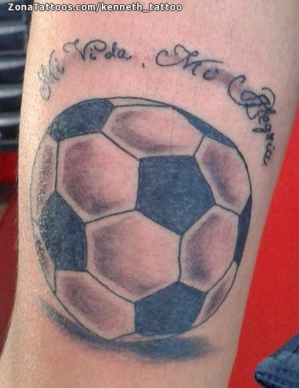 Foto de tatuaje Balones, Fútbol, Deportes