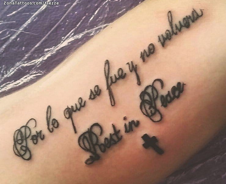 Tattoo photo Messages, Letters