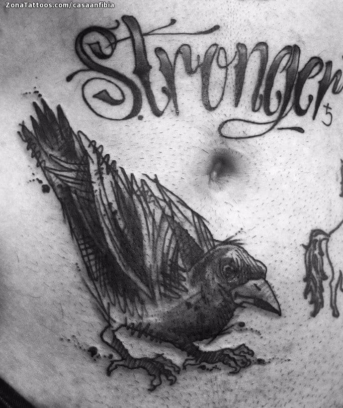 Tattoo photo Crows, Birds, Animals