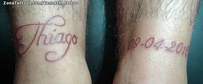 Tattoo Of Thiago Names Numbers