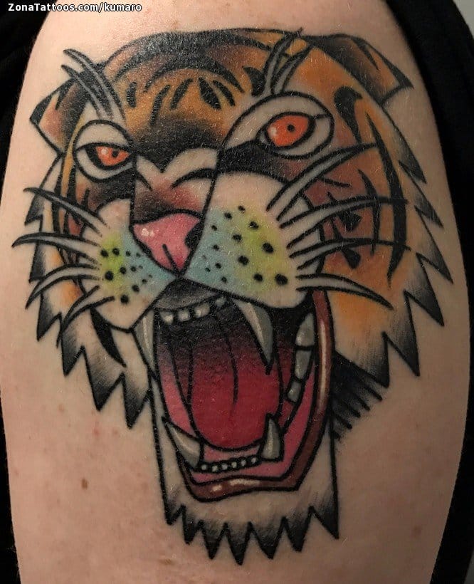 Foto de tatuaje Tigres, Animales