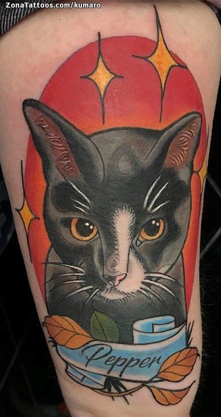 Foto de tatuaje Gatos, Animales