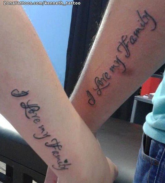 Foto de tatuaje Frases, Parejas, Letras