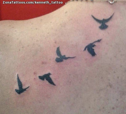 Foto de tatuaje Aves, Animales