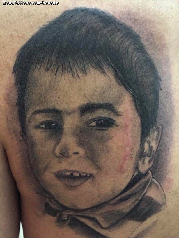 Foto de tatuaje Rostros, Retratos, Personas