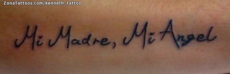 Tattoo photo Messages, Letters