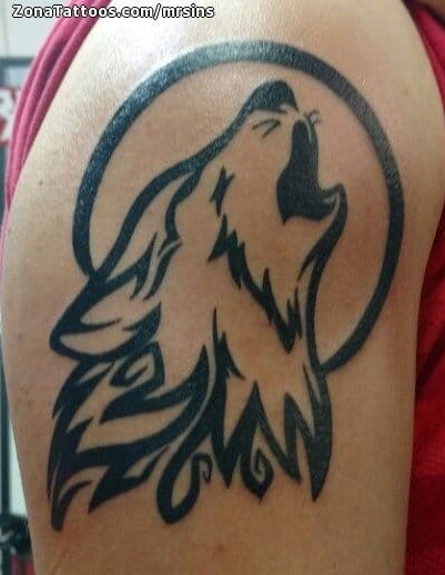 Tattoo photo Wolfs, Animals, Tribal