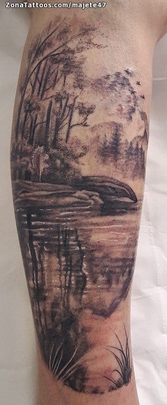 Tattoo photo Landscapes, Trees