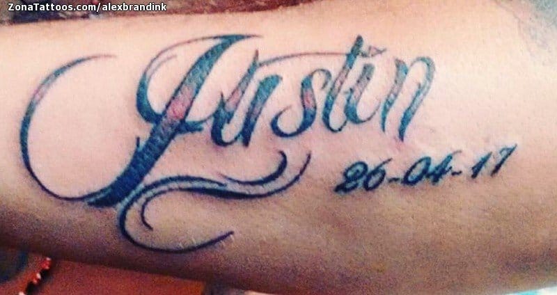 tatuaje-de-justin-nombres-letras