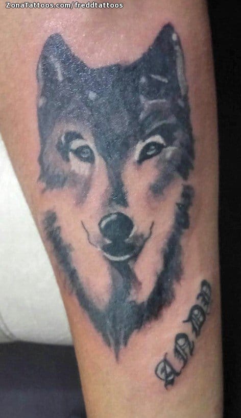 Foto de tatuaje Lobos, Animales