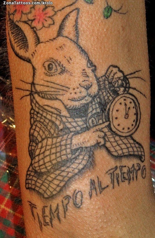 Foto de tatuaje Conejos, Cuentos, Literatura