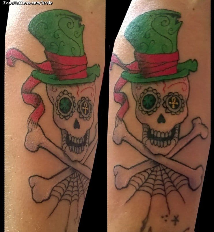 Foto de tatuaje Sugar Skull, Sombreros