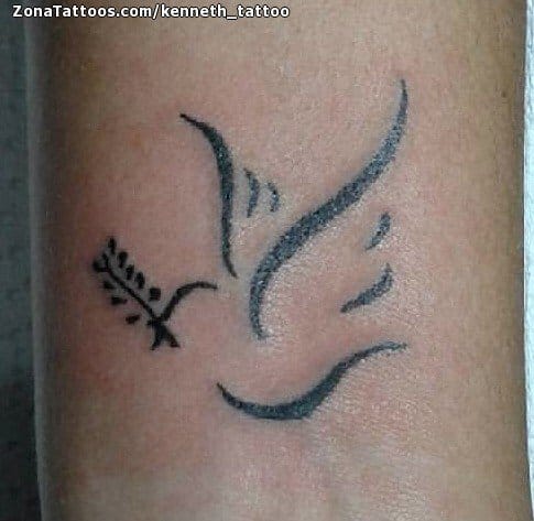 Foto de tatuaje Palomas, Aves, Animales