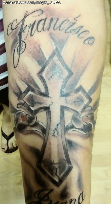 Foto de tatuaje Cruces, Religiosos