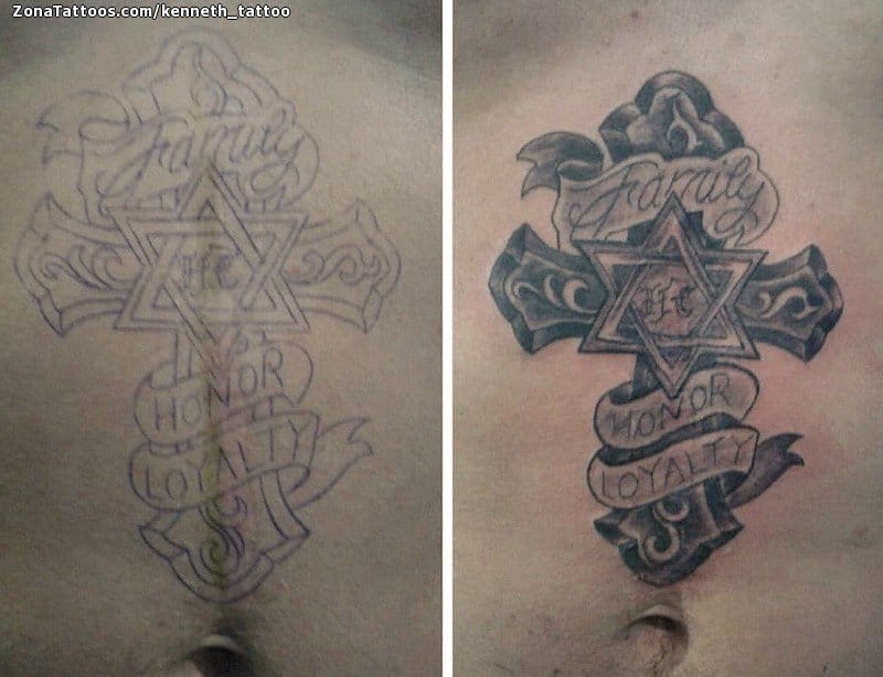 Foto de tatuaje Cicatrices, Cruces, Religiosos