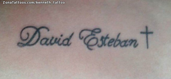 Foto de tatuaje Nombres, Letras, David