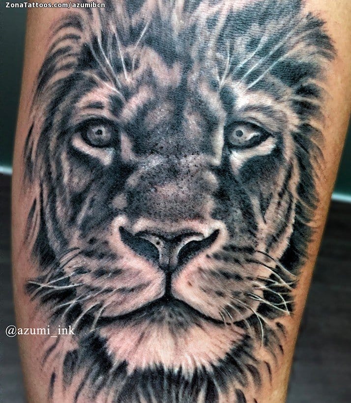 Tattoo of Lions, Animals, Forearm