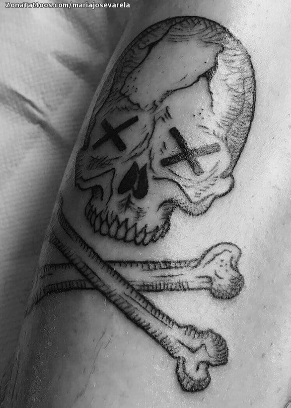 Foto de tatuaje Calaveras, Góticos, Piratas